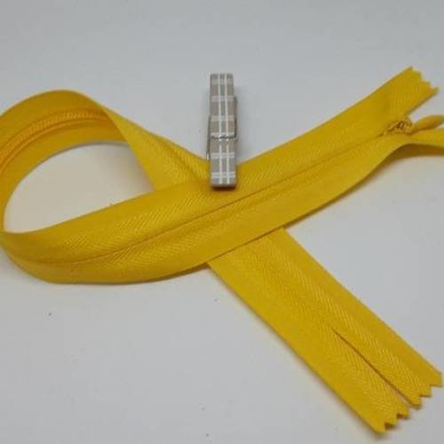 Fermeture eclair invisible - non séparable - 30 cm - jaune 