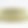 Ruban organza - sequins - ton beige et doré - 25 mm 
