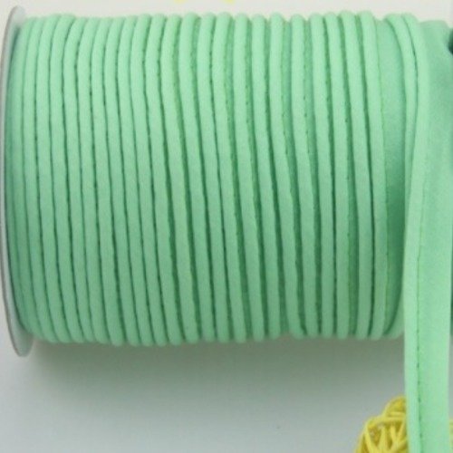Passepoil - dépassant - coton  - vert tendre  - 12 mm - vendu au mètre