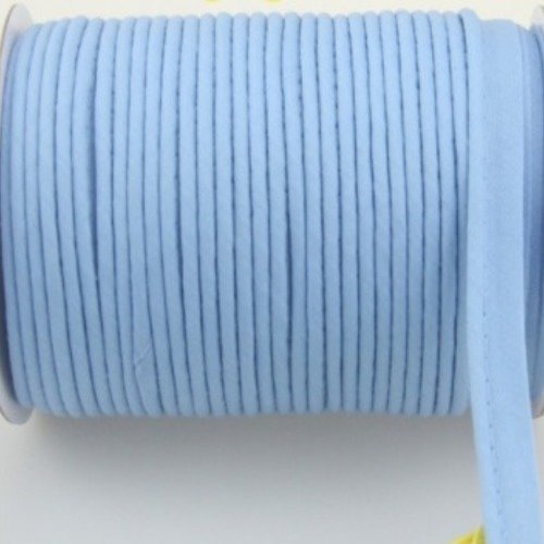 Passepoil - dépassant - coton  - bleu ciel - 12 mm - vendu au mètre