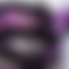 Biais lurex replié - uni violet - 15 mm - vendu au mètre