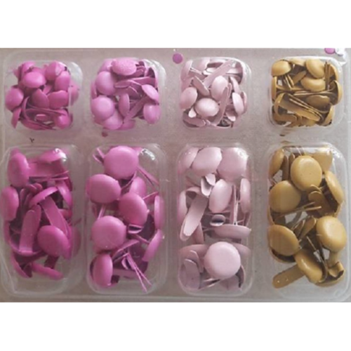 Lot de 140 attaches parisiennes - brads