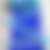Jolie dentelle fine - coeurs - bleu  - 22 mm 