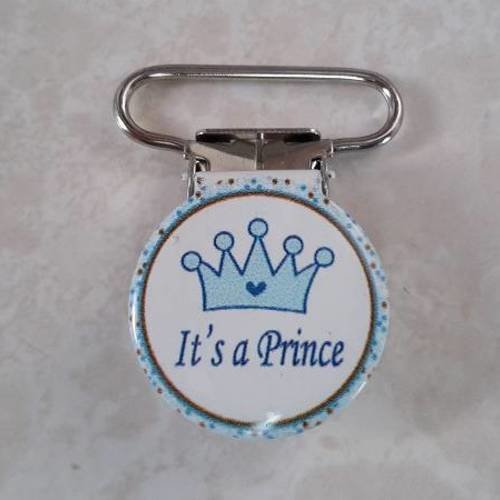 Exclusivité 1 pince bretelle ou clip pour attache tétine ou doudou - it's a prince