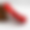 1 m de ruban en satin - rouge - 6 mm 