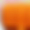 Ruban fantaisie résille - élastiqué - orange - 16 mm - vendu au mètre