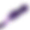 Galon à sequins paillettes - ruban scintillant - violet - vendu au mètre