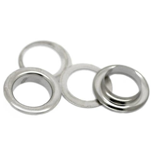 1 lot de 25 œillets - 22 x 5 mm - métal argenté - r632