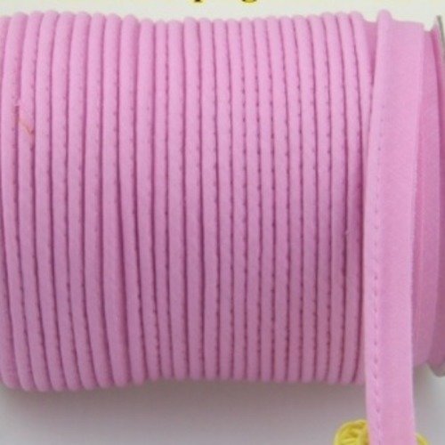 Passepoil - dépassant - coton  - rose - 12 mm - vendu au mètre