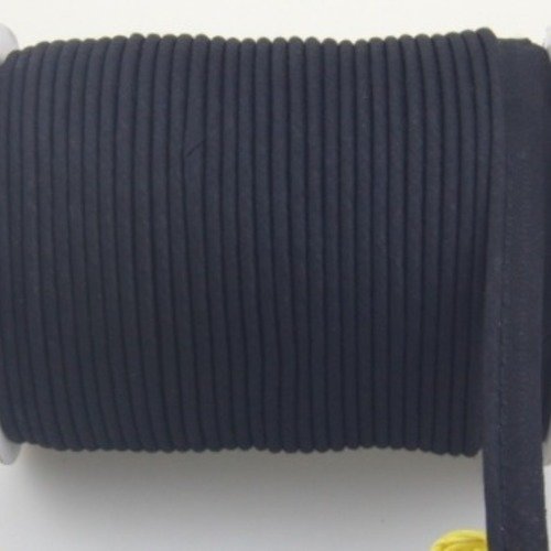 Passepoil - dépassant - coton  - noir - 12 mm - vendu au mètre