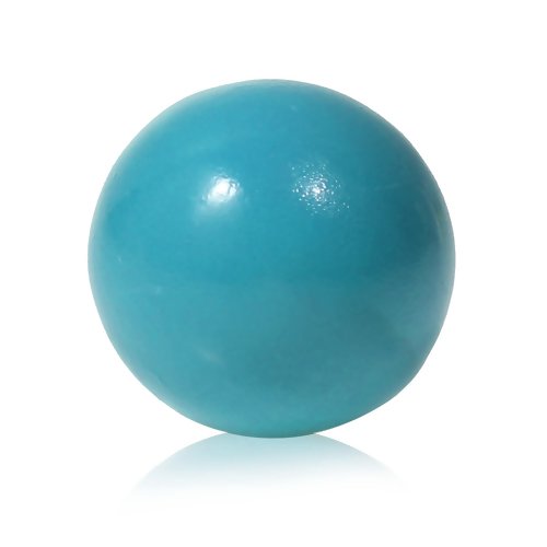 1 boule bola musical de grossesse - grelot mexicain - 16 mm - bleu turquoise - r844
