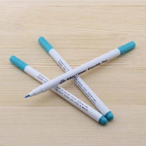 1 stylo pour tissu effaçable à l'eau encre bleu 