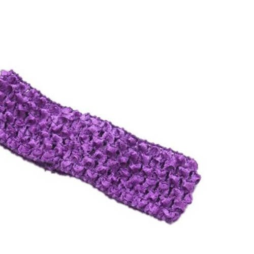 1 bandeau pour cheveux - serre tête à customiser - violet - n°26