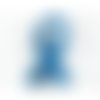 Fermeture eclair dentelle - bleu turquoise - 20 cm 
