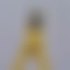 Fermeture éclair 25 cm séparable pour blouson/veste/combinaison de travail z54 maille moulée coloris jaune pâle 610