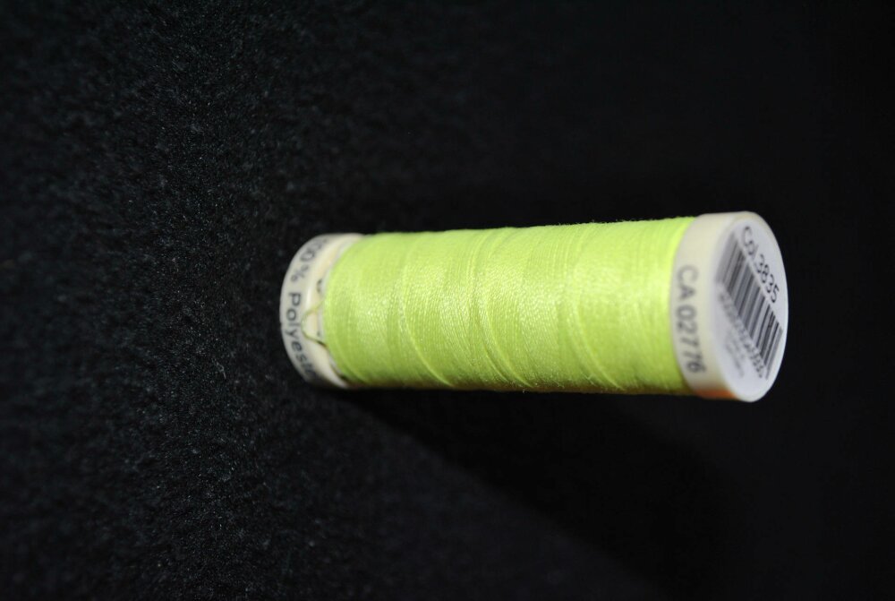 Fermeture Eclair Z51, Nylon, jaune fluo, 25 cm