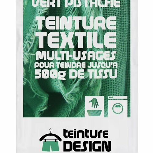Teinture design pour tissu/textile/vêtement coloris vert pistache 17 - Un  grand marché