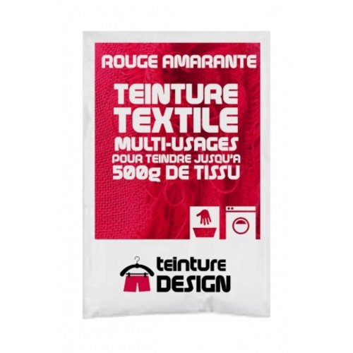 Teinture design pour tissu/textile/vêtement coloris rouge vif amarante 8