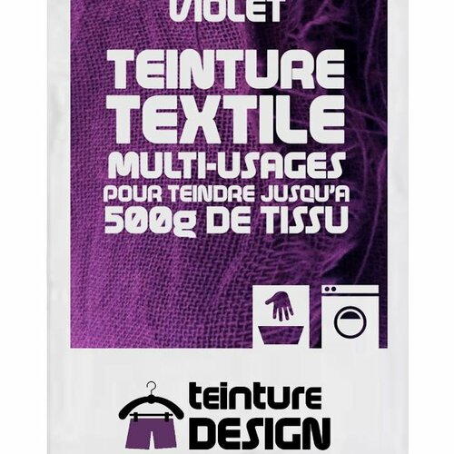 Teinture design pour tissu/textile/vêtement coloris violet 27