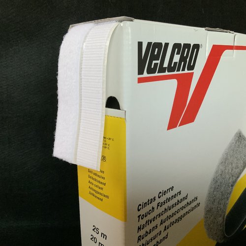 Velcro autocollant/adhésif bandes auto-agrippantes,scratch blanc 20mm par tranche de 50 cm
