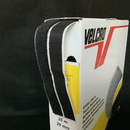 Velcro autocollant/adhésif bandes auto-agrippantes,scratch noir 20mm par  tranche de 50 cm - Un grand marché