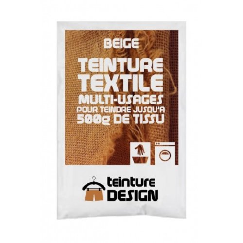 Teinture design pour tissu/textile/vêtement coloris beige 2