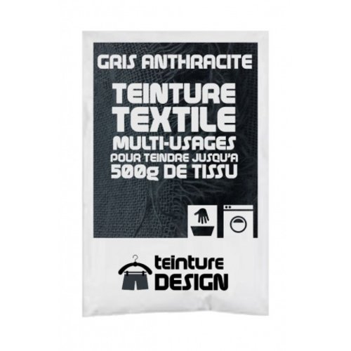 Teinture design pour tissu/textile/vêtement coloris gris anthracite 5