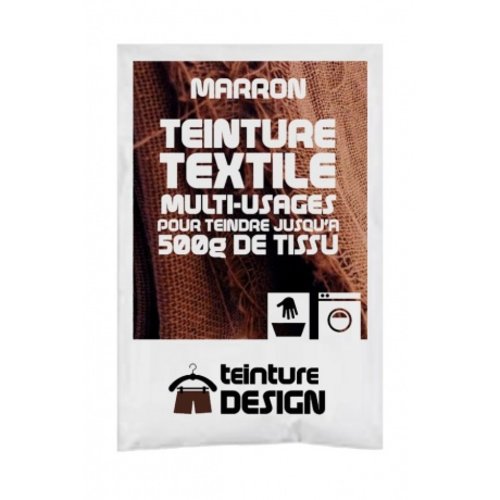 Teinture design pour tissu/textile/vêtement coloris marron 6