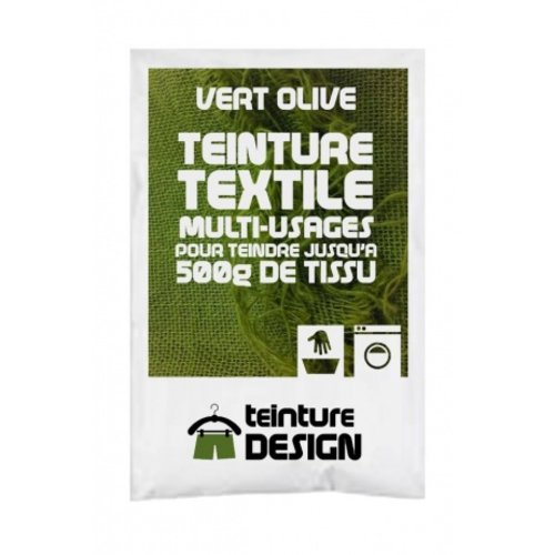Teinture design pour tissu/textile/vêtement coloris vert olive 18