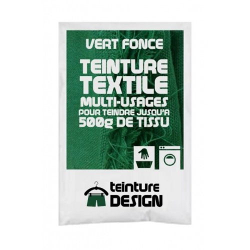 Teinture design pour tissu/textile/vêtement coloris vert foncé 20