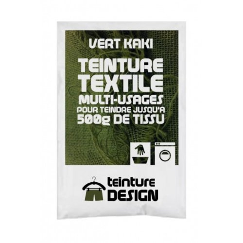 Teinture design pour tissu/textile/vêtement coloris vert kaki 21