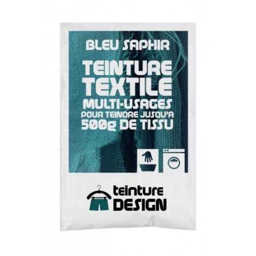 Teinture design pour tissu/textile/vêtement coloris bleu saphir 23