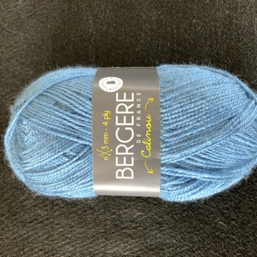Laine calinou lac 10056 bleu jean bergère de france laine layette