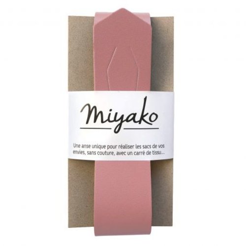 Anse de sac sans couture miyako en cuir canyon vieux rose 10