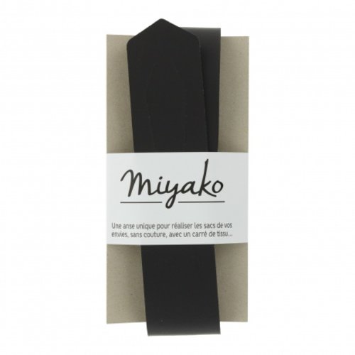 Anse de sac sans couture miyako en cuir noir 00