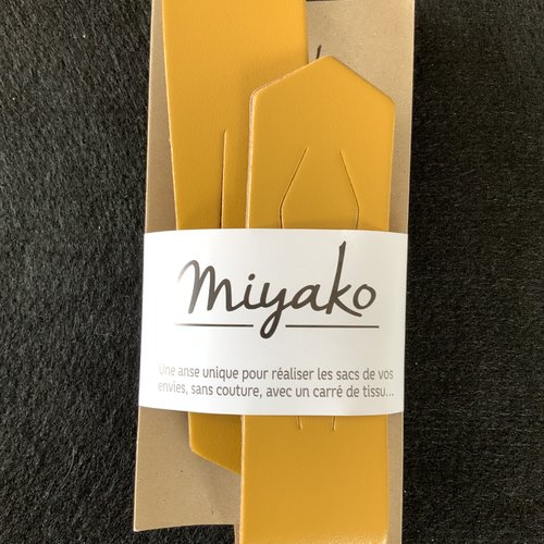 Anse de sac sans couture miyako en cuir curry moutarde jaune orangé 16