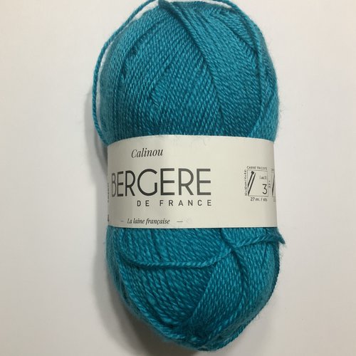 Laine calinou bleu vert 10044 bleu turquoise bergère de france laine layette
