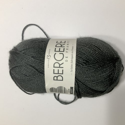 Laine calinou poivre 10034 gris anthracite bergère de france laine layette