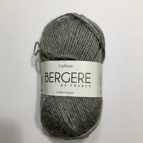 Laine calinou gris souris 10040 gris moyen bergère de france laine layette