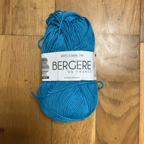 Coton 100% coton bio bergère de france lagon 10675