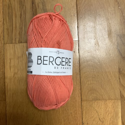Coton 100% coton bio bergère de france saumon 10665