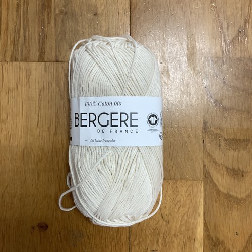 Coton 100% coton bio bergère de france écru 10659