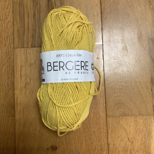 Coton 100% coton bio bergère de france safran 10662