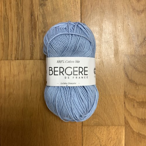 Coton 100% coton bio bergère de france ciel 10678