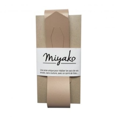 Anse de sac sans couture miyako en cuir nude peau 9