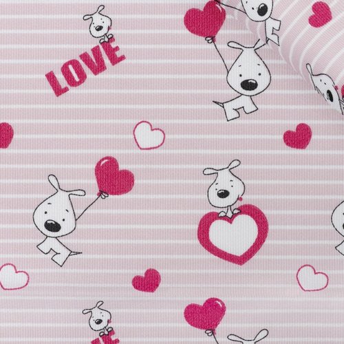 Tissu dessin love rose