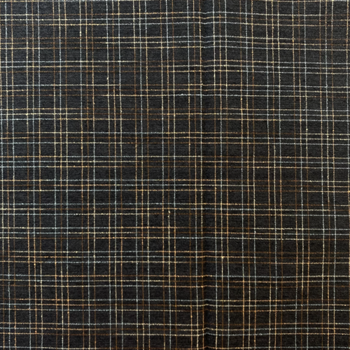 Tissu traditionnel japonais gris foncé quadrillé 4547-331