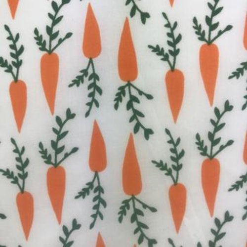 Tissu carotte 100% coton