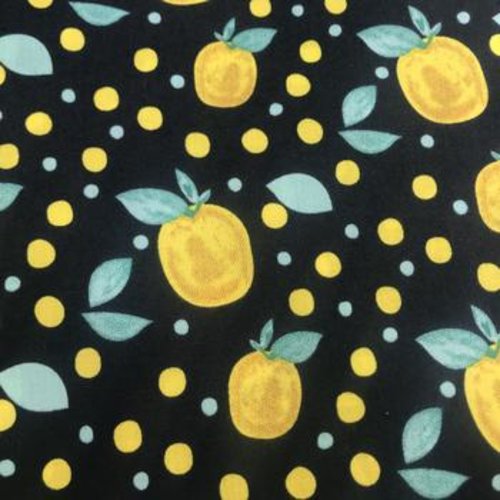 Tissu citron 100% coton