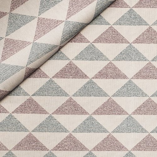 Toile coton figure géométrique triangle